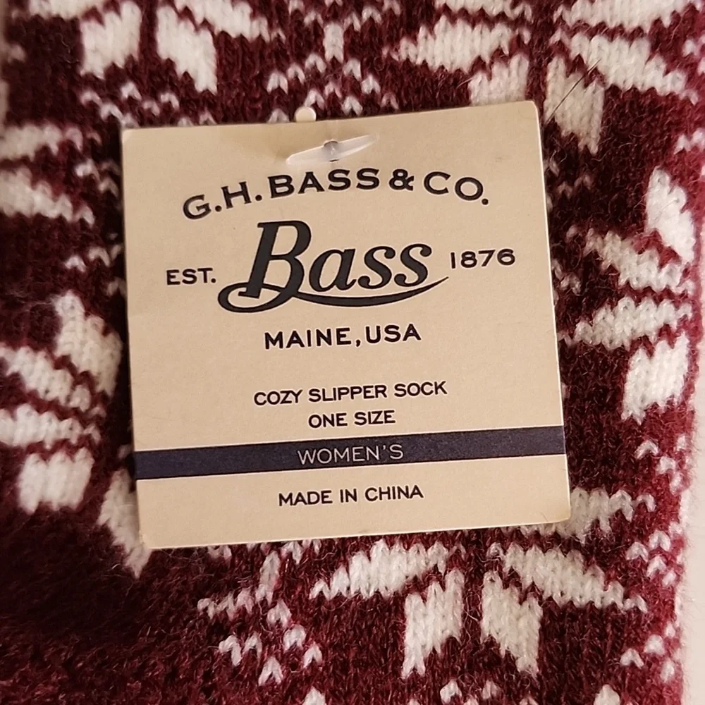 GH Bass cozy Slipper socks. - Picture 3 of 4